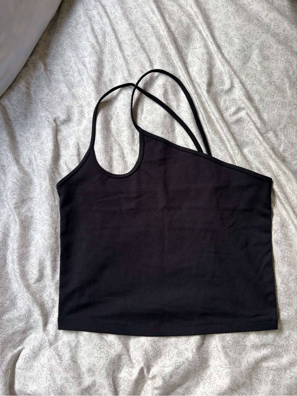 Abercrombie & Fitch Black Soft A&F Collection Black Crop Top Tank Top Size Small